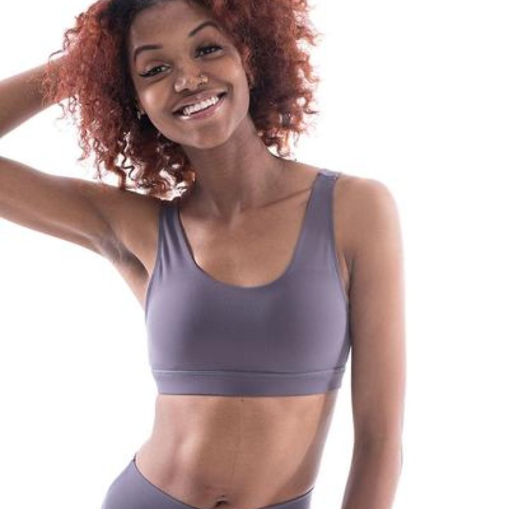 Ptula Faith Classic Sports bra Purple Suede Small